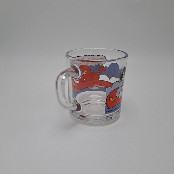McDonalds Garfield Glass Mug Coffee Cup 1978 Cartoon By Jim Davis Cat Design - Picture 5 of 13